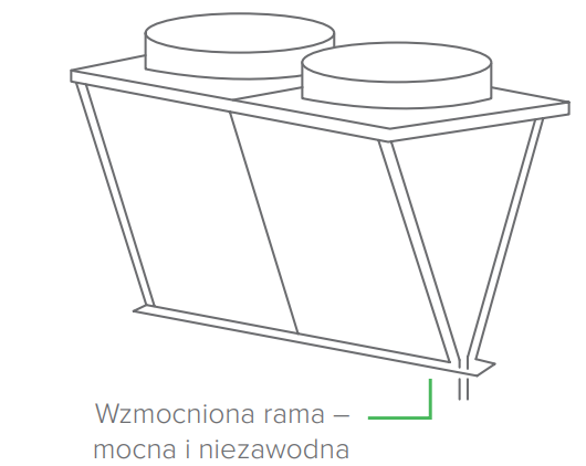 Skraplacz w kształcie v